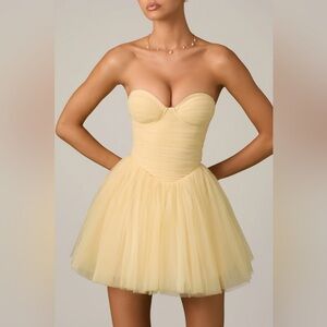 Oh Polly Yellow Mini Dress